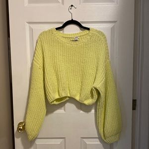 Knit crop sweater